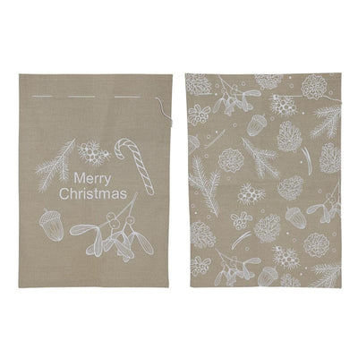 Svenska living bolsa de regalo Navidad aspecto yute 50x70cm