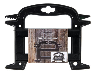 Carrete vivo Svenska para luces navideñas negro