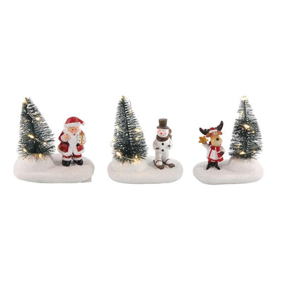 Escena navideña Árbol de Navidad LED 10,5cm 2xLR44