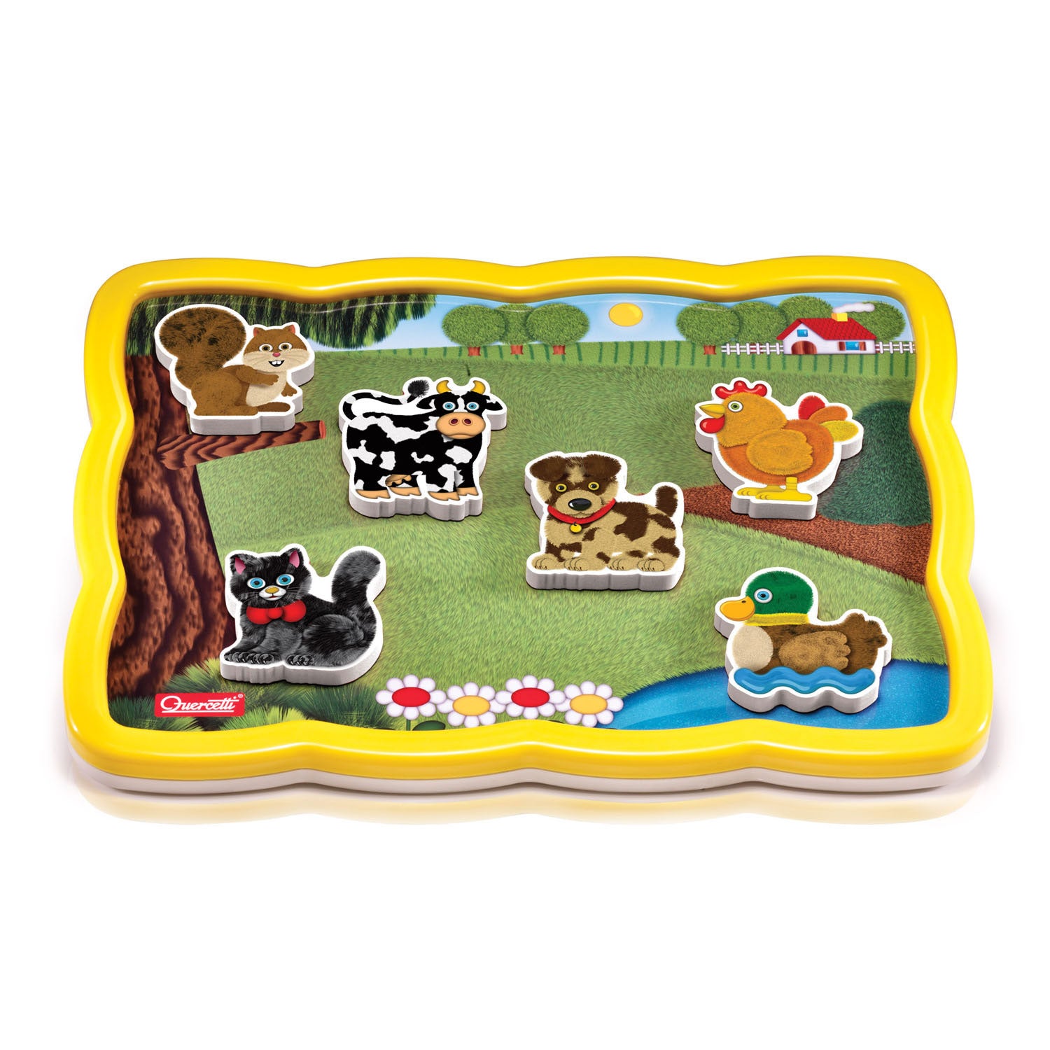 Quercetti vormenpuzzel boerderij junior 12 stukjes