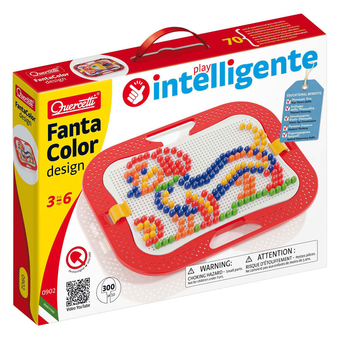 Quercetti Fantacolor Design Instaek Mosaic, 300 pin