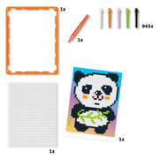 Quercetti pixel art mozaïek speelgoed panda 946dlg - creatief speelgoed. - afbeelding 2