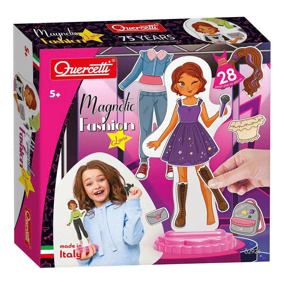 Quercetti muñeca magnética de moda Laura - 28 uds.