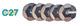 Vaessen creative • pailletten flat metallic 6mm 450g donker zilver