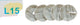 Vaessen creative • pailletten flat wood 6mm 450g grijs