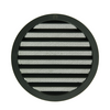 Renson 1061636 - hoja redonda incorporada núm. con malla 434r dia 200 ral 9005 negro | 5 piezas