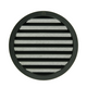 Renson 1061636 - hoja redonda incorporada núm. con malla 434r dia 200 ral 9005 negro | 5 piezas