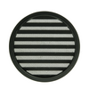 Renson 1061636 - hoja redonda incorporada núm. con malla 434r dia 200 ral 9005 negro | 5 piezas