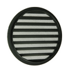 Renson 1061636 - hoja redonda incorporada núm. con malla 434r dia 200 ral 9005 negro | 5 piezas