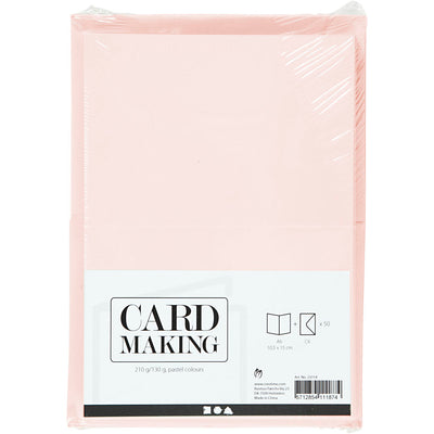 Creative Company Cards and buste Colori pastello, 50 set