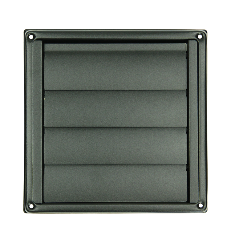 Renson 1068946 - Rejilla campana extractora empotrada acero inoxidable 633 negro (dia 125) | 2 piezas