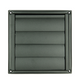 Renson 1068946 - Rejilla campana extractora empotrada acero inoxidable 633 negro (dia 125) | 2 piezas