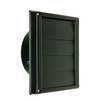 Renson 1068947 - rejilla campana extractora empotrable acero inoxidable 633 negro (dia 150) | 2 piezas