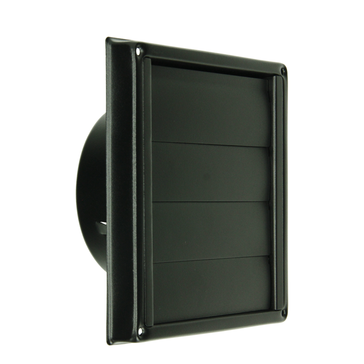 Renson 1068947 - rejilla campana extractora empotrable acero inoxidable 633 negro (dia 150) | 2 piezas