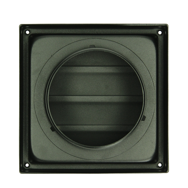 Renson 1068947 - rejilla campana extractora empotrable acero inoxidable 633 negro (dia 150) | 2 piezas