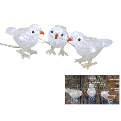 Svenska pájaros vivos acrílico 15cm x3 Warmled ip44
