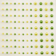 Vaessen creative • zelfklevende halve parels 3+5mm 108pcs prairie - afbeelding 1
