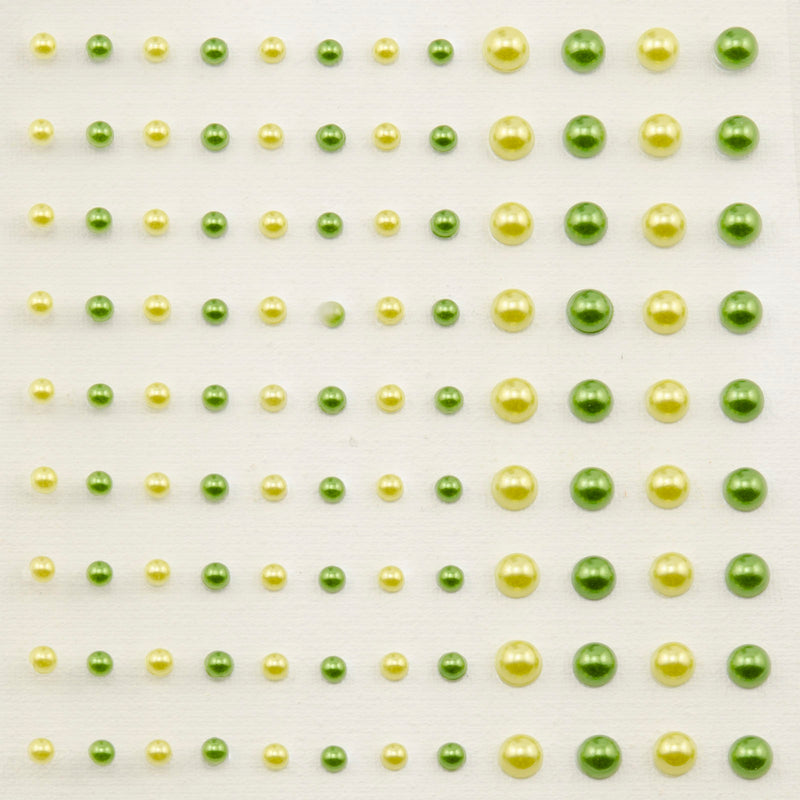 Vaessen creative • mezze perle autoadesive 3+5mm 108pz prateria