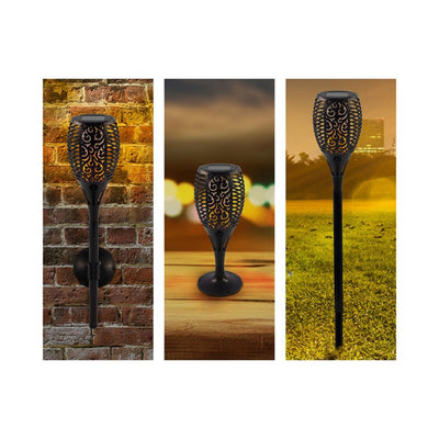 Svenska living jardín antorcha LED llama solar 78cm