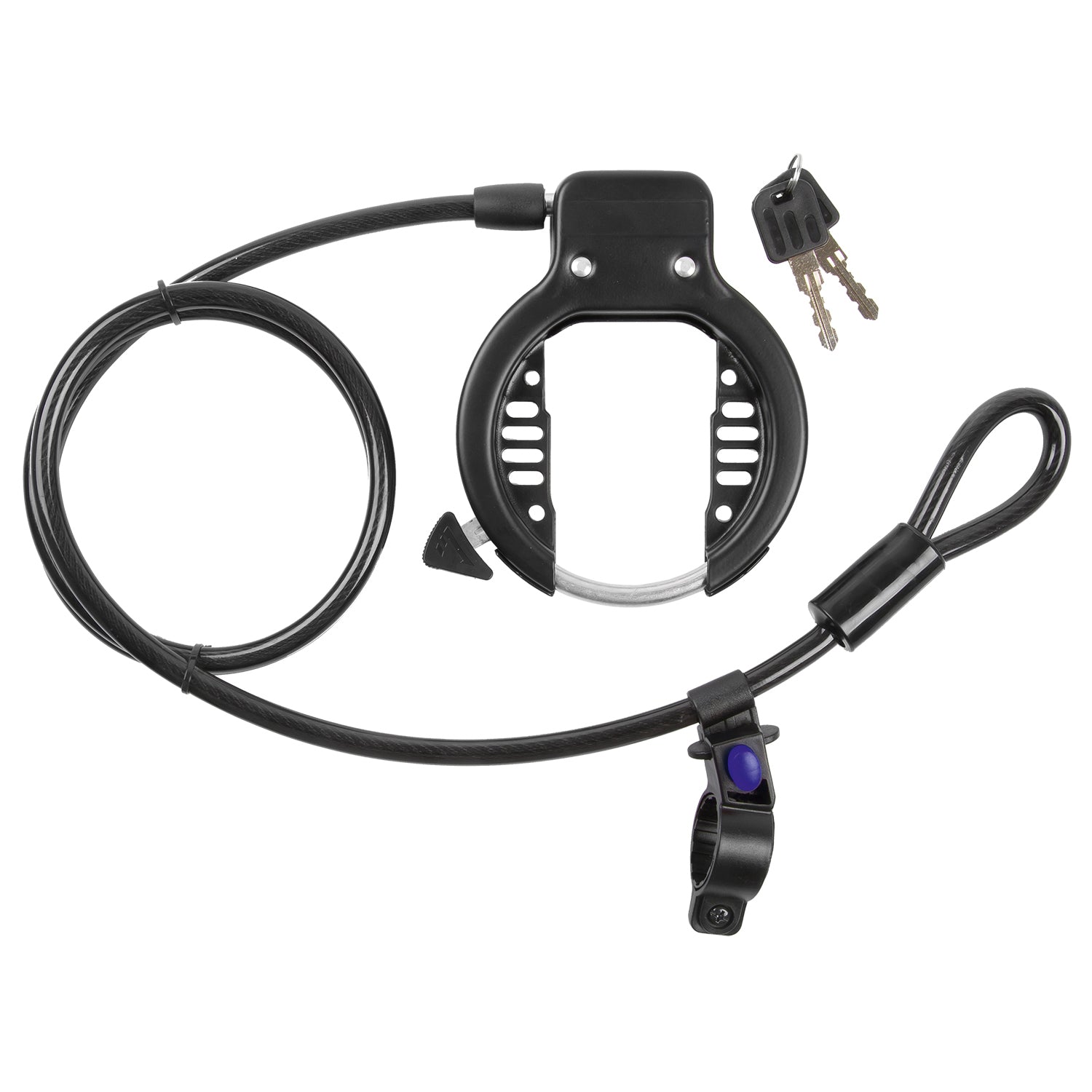 Lucchetto da telaio ad anello M-wave con cavo