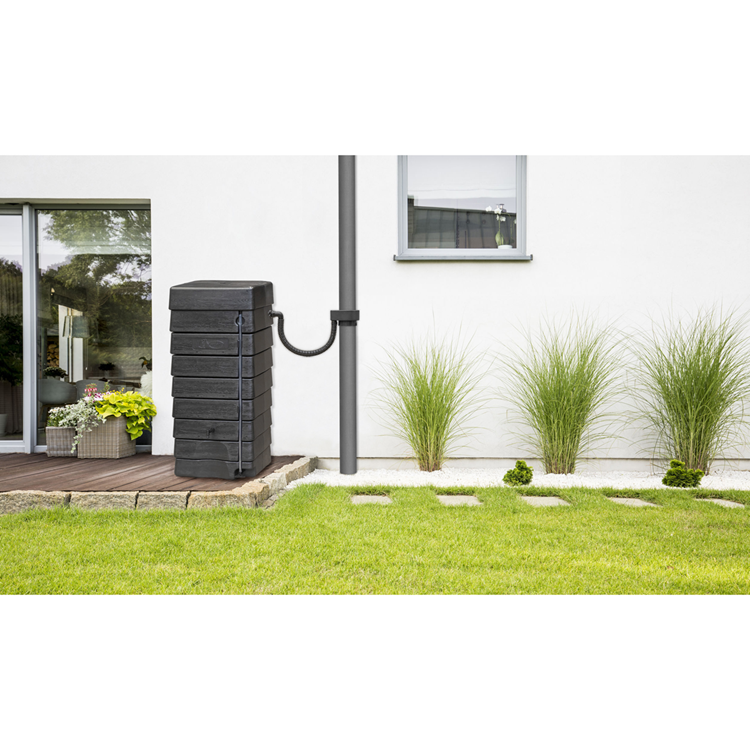 Harcostar 1066442 - rain barrel wall tank black 276l | 2 piezas