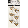 Adesivi shaker Creativ Company, d: 4 mm, l: 32 mm, l: 38 mm, bianco, 6 pezzi 1 scatola