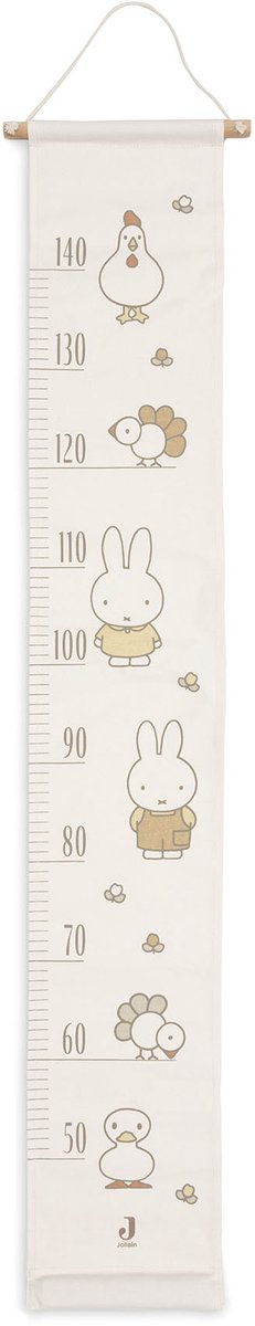 Jollein groeimeter miffy family farm - 120 cm