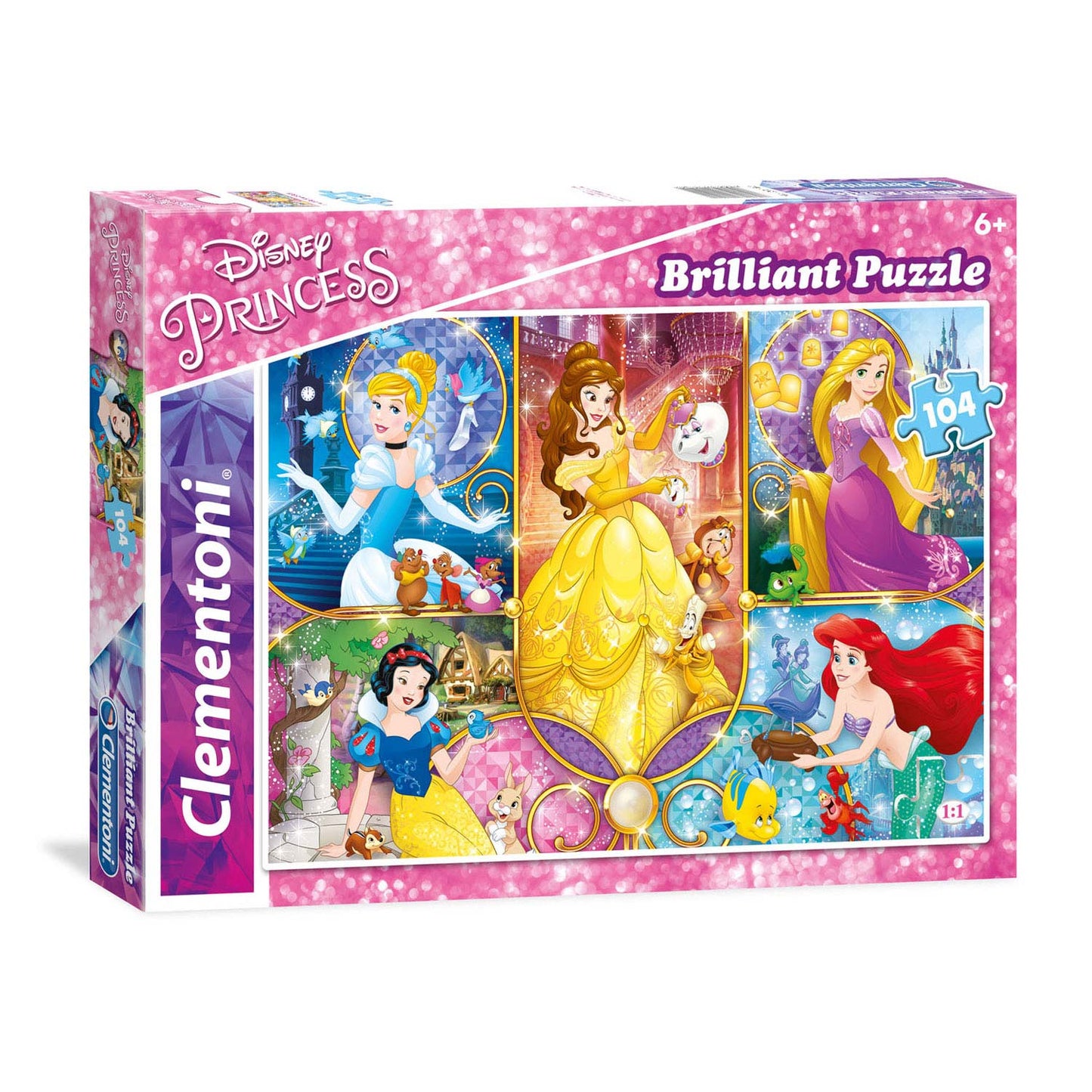 Clementoni Brilliant Puzzle Princess, 104.