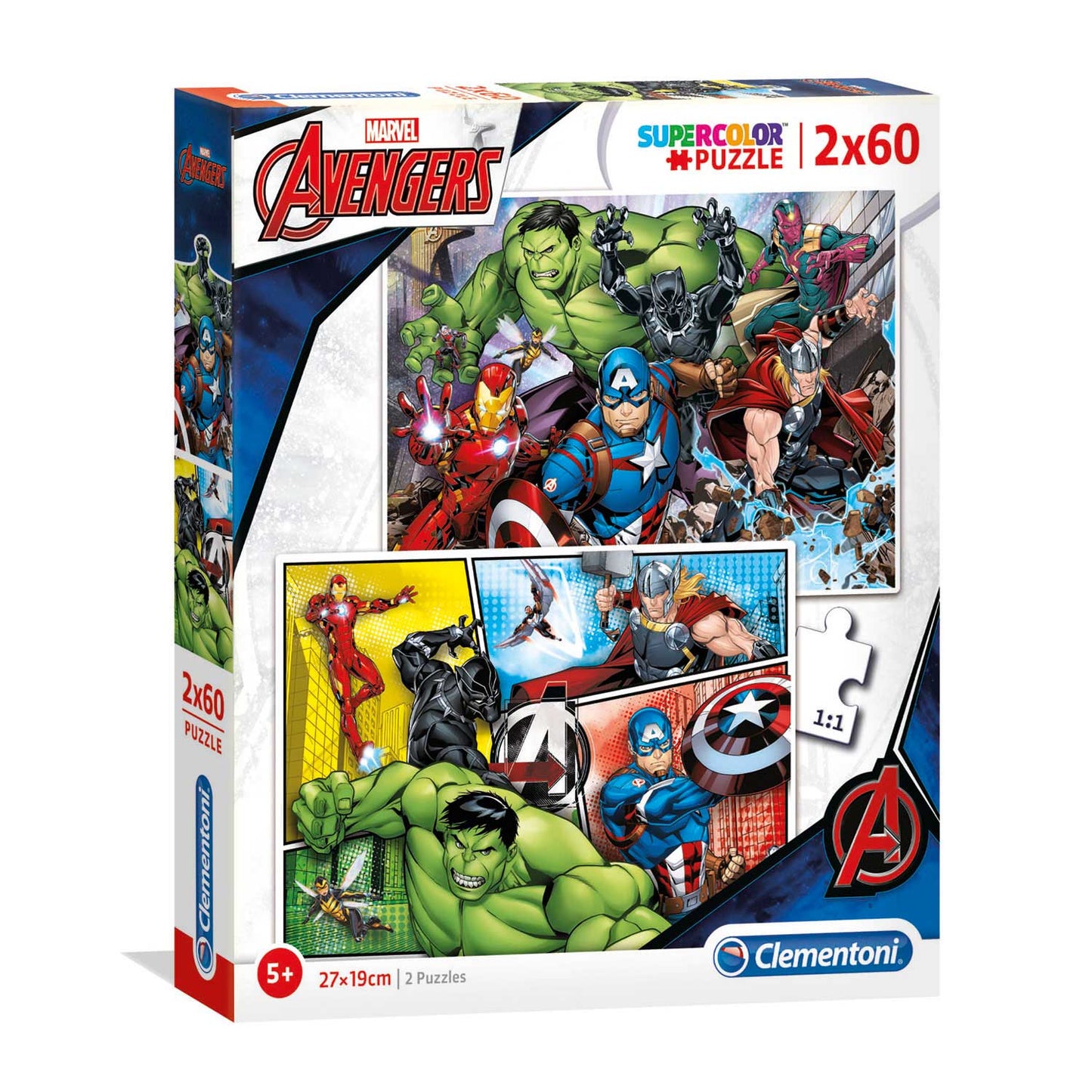 Clementoni Puzzle the Avengers, 2x60st.