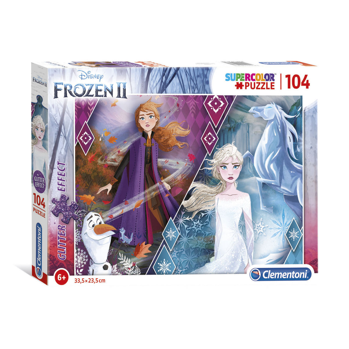 Clementoni glitter puzzle Disney Frozen 2, 104st.