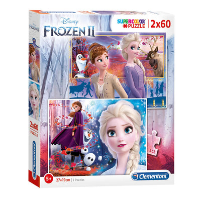 Disney clementoni puzzel frozen 2, 2x60st.