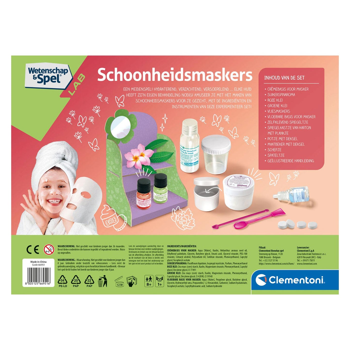 Clementoni Science Play Face Masches Make