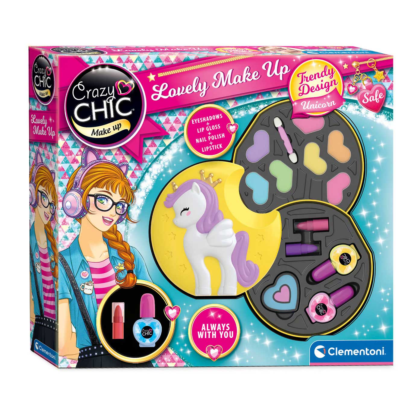 Clementoni Crazy Chic Unicorn Makeup Set