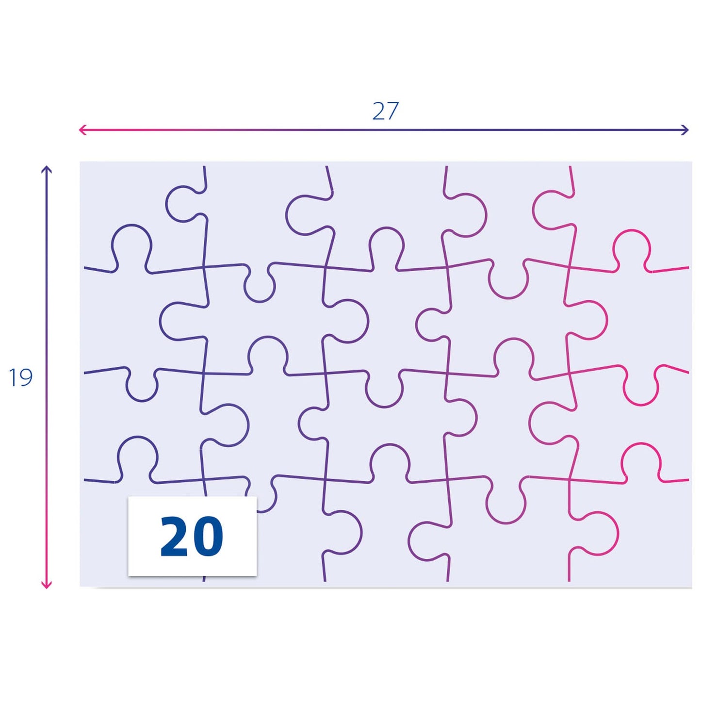 Clementoni Supercolor Puzzel 2x20 Stukjes