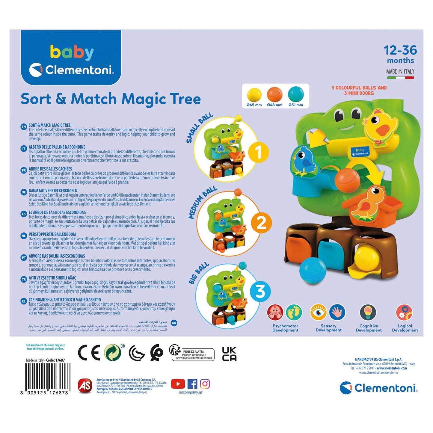 CLEMENTONI BEBY LOGIC Colors Tree
