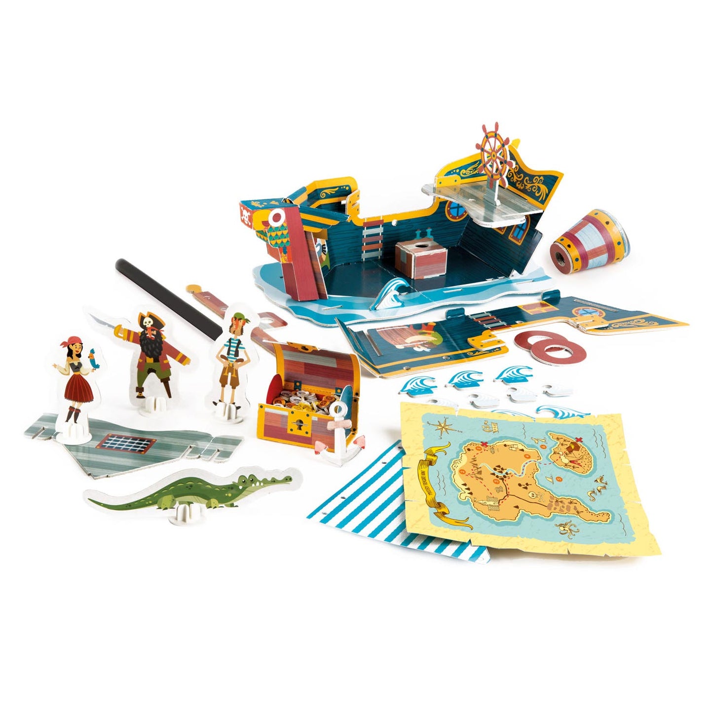 Clementoni Education - Construction Play Piratenboot