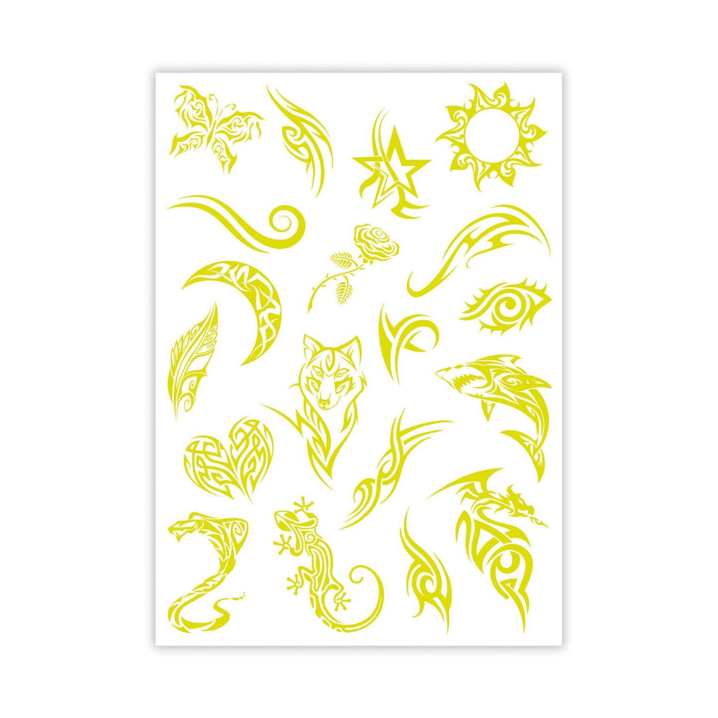Clementoni Crazy Chic Urban Tattoos Glow in the Dark
