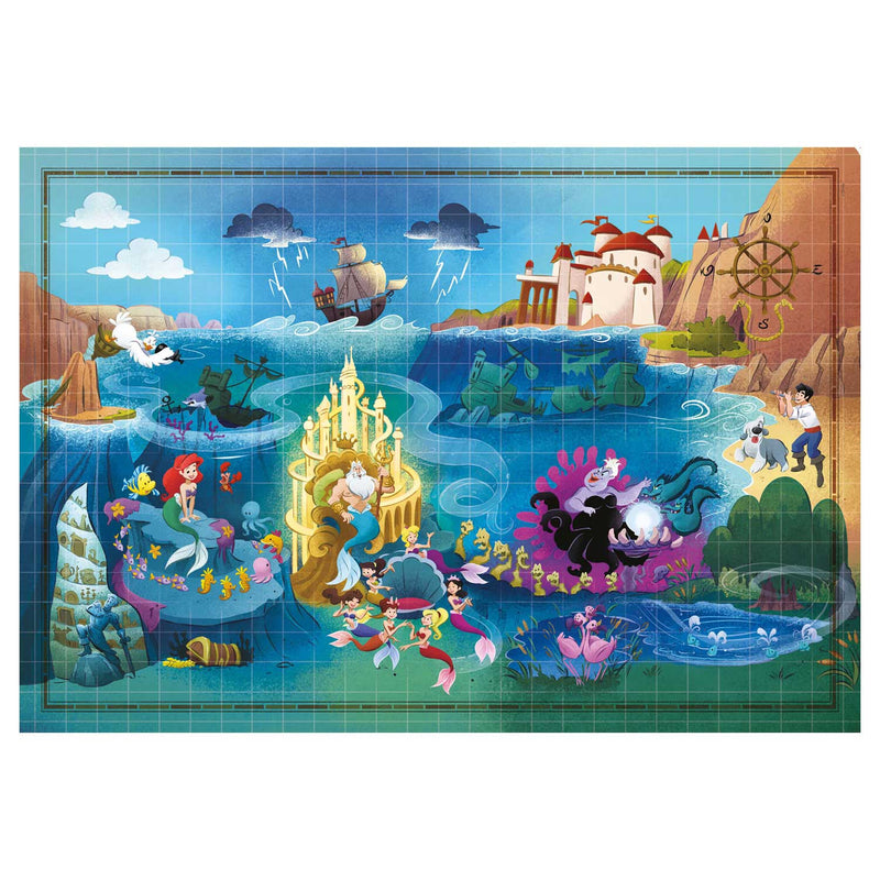 Clementoni World Map Puzzle Smermaid pequeña, 1000.