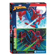 Clementoni Glow in the Dark Puzzle Spiderman, 104st. - afbeelding 1