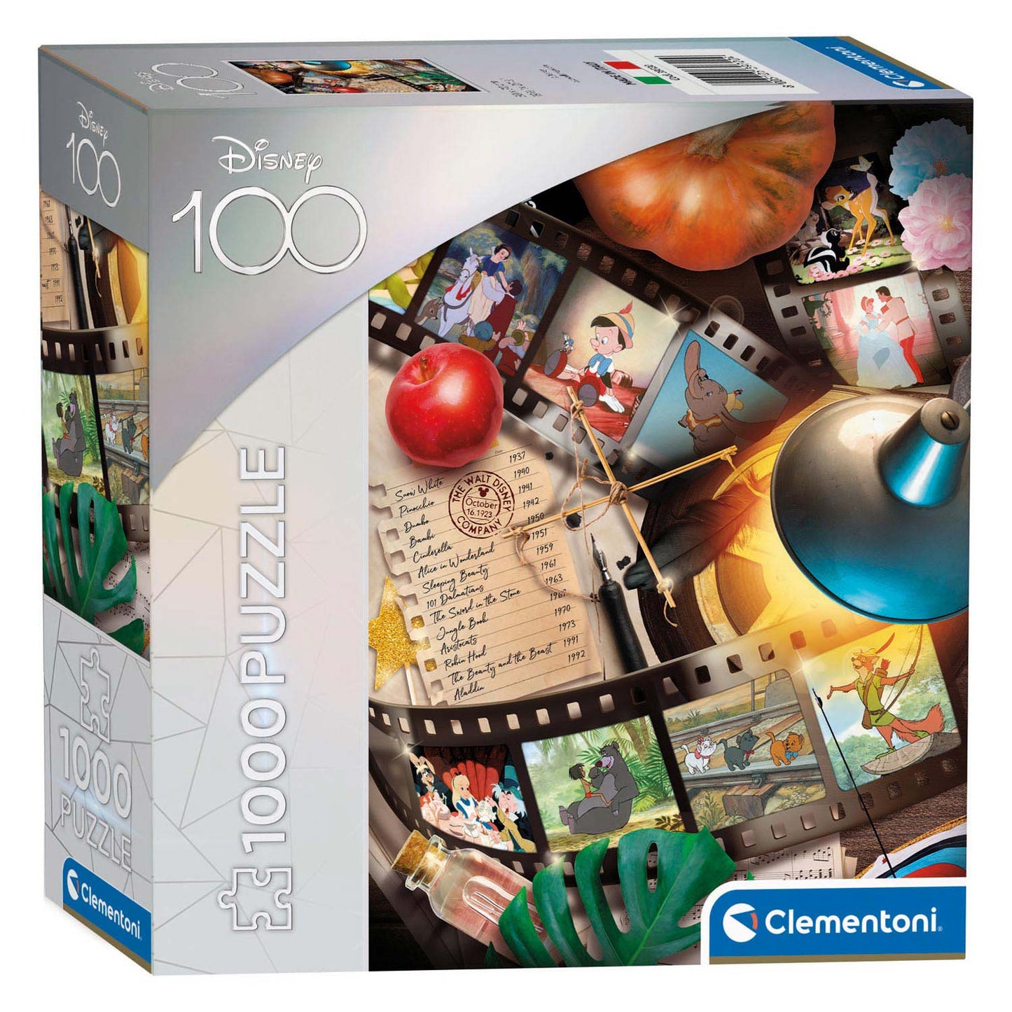 Clementoni Puzzle Disney 100 anni - Classici, 1000st.