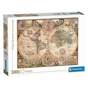Clementoni Puzzle Antique World Map, 3000st. - afbeelding 1