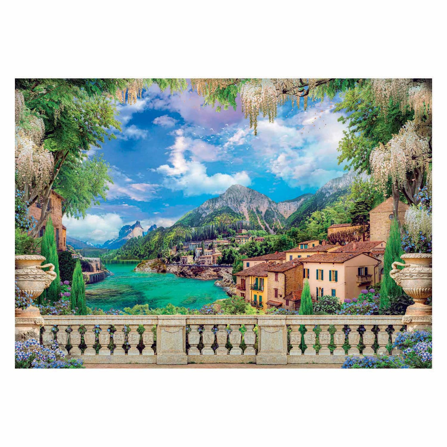 Clementoni Puzzle Terrace en el lago, 3000.