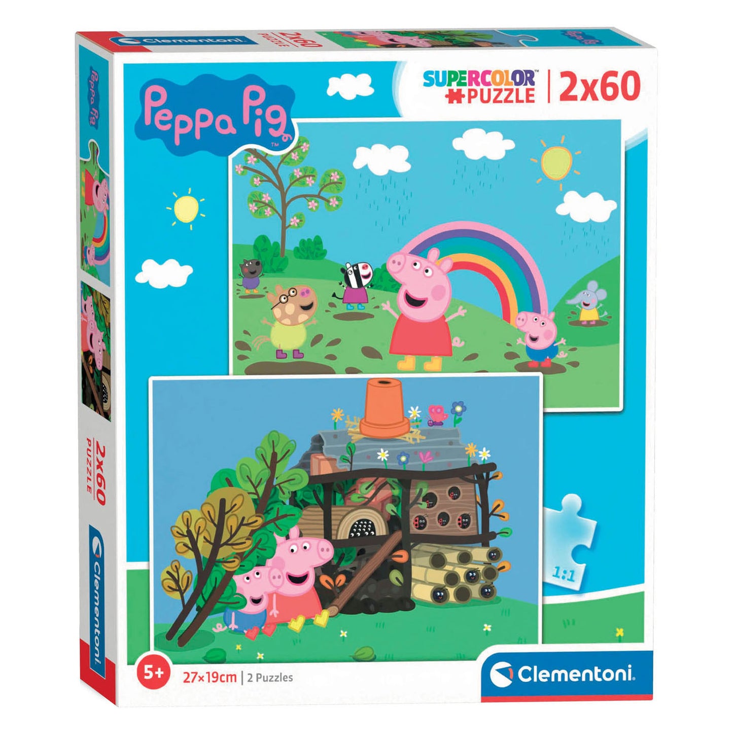 Puzzle Clementoni Jigsaw - Pig Peppa, 2x60st.