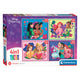 Clementoni puzzle Disney Princess, 4in1