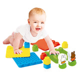 Clementoni soft clemmy - nijntje sensory path - sensorisch speelgoed - speelkleed - baby blokken en speelmat - met zachte foam stapelblokken - 6 - 36 maanden - afbeelding 5