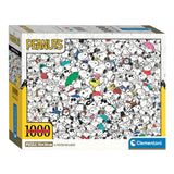 Clementoni legpuzzel impossible peanuts snoopy, 1000st. - afbeelding 1
