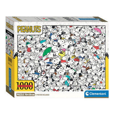 Puzzle clementoni puzzle impossibili arachidi snoopy, 1000st.