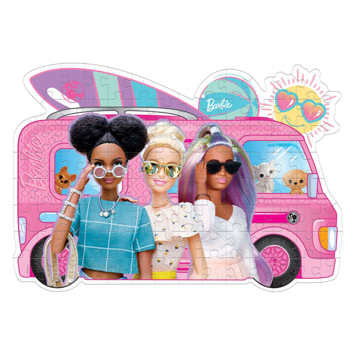 Clementoni puzzle puzzle Super Color - Barbie Surfbus, 104st.