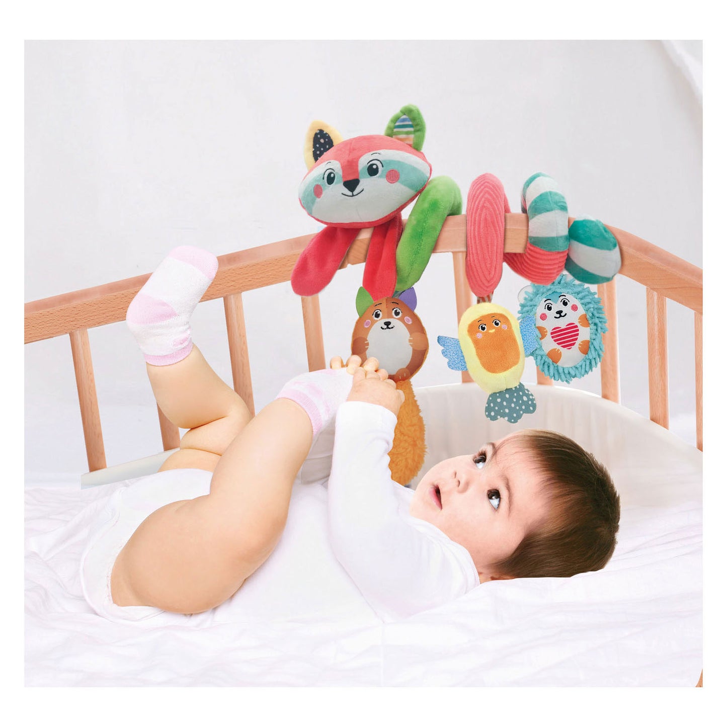 Pramma a spirale Clementoni in tessuto per bambini
