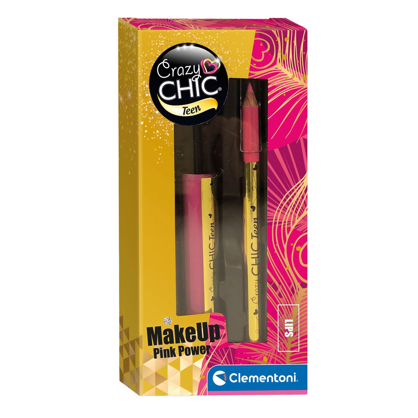 Clementoni Crazy Chic Lipgloss y Lippotlood Pink Power, 2st.